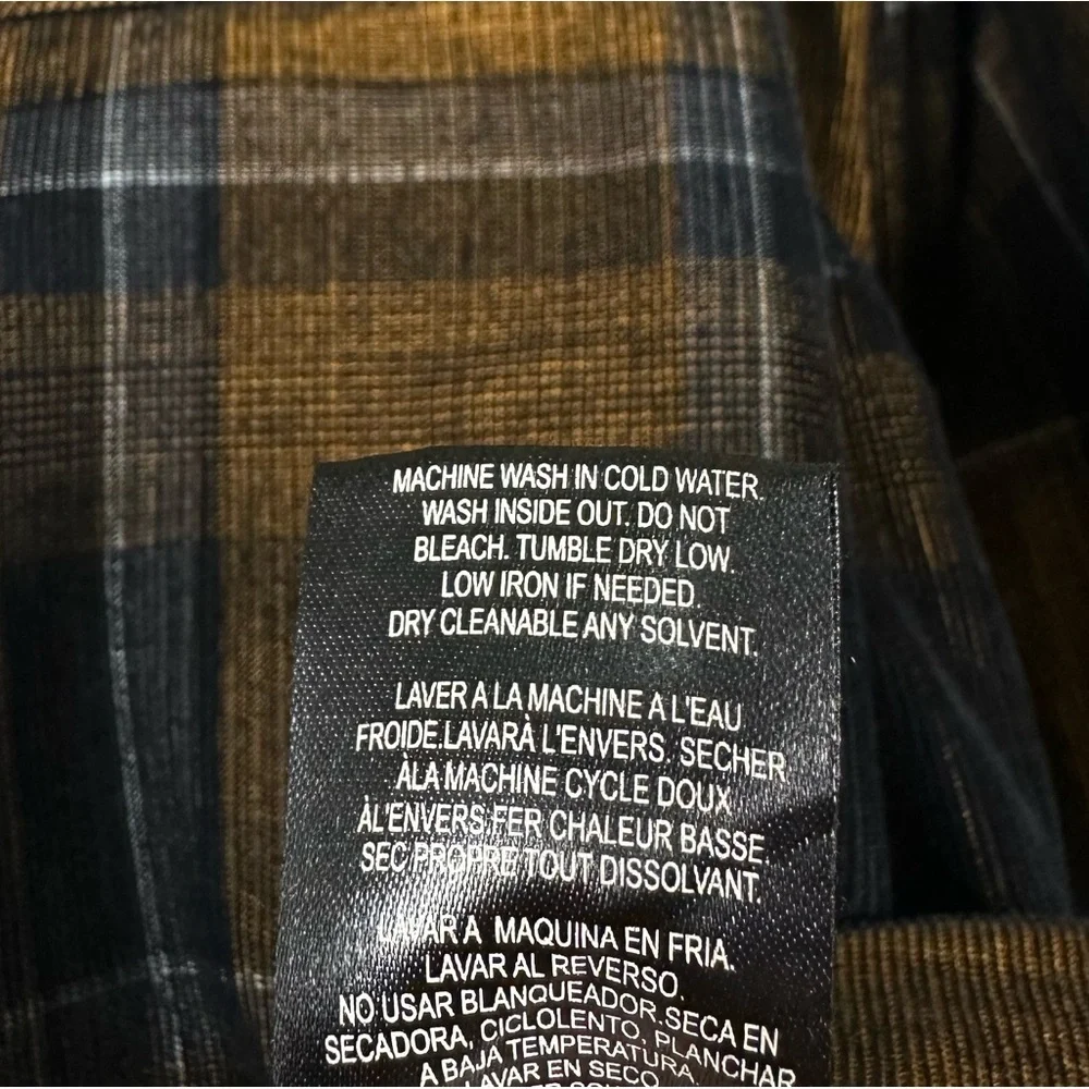 Affliction Men's Button Down Shirt Copper Mountain Embroidered Biker - Picture 10 of 13